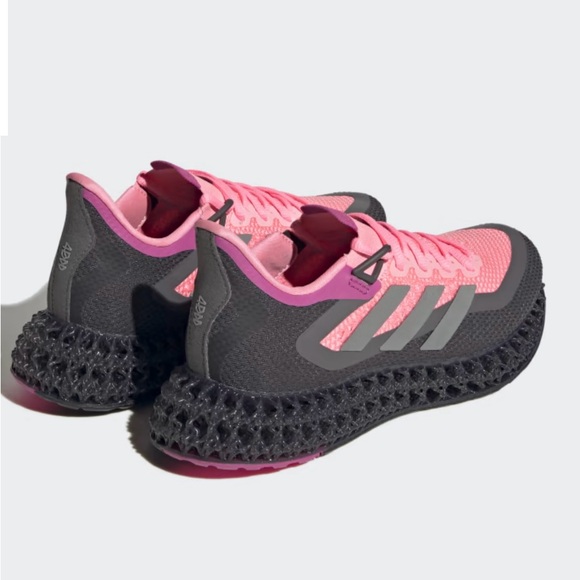 ADIDAS 4DFWD 2 RUNNING SHOES SZ 7 Beam Pink / Silver Metallic / Lucid Fuchsia - Picture 6 of 13